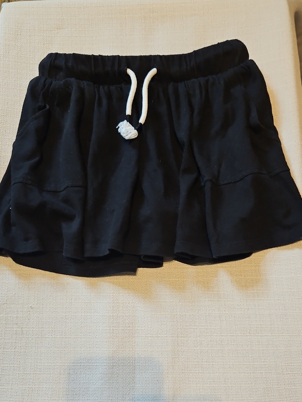 Cat & Jack Black Skort with White Drawstring